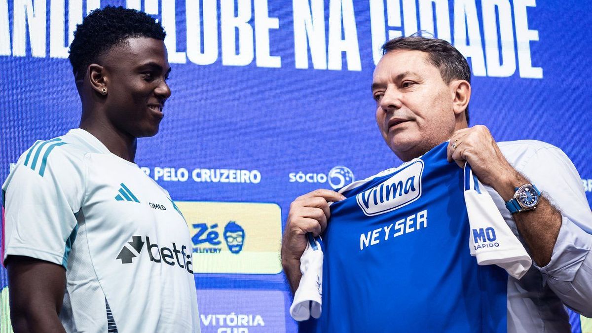 Néiser Villarreal fue presentado como nuevo jugador del Cruzeiro