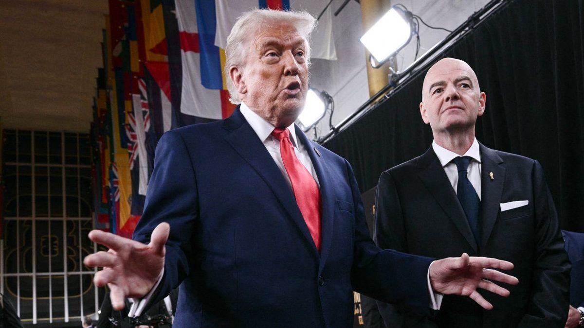 Donald Trump, presidente de Estados Unidos en el sorteo el Mundial