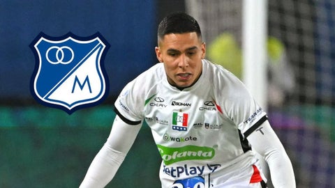 Mateo García, jugador de Millonarios, y el curioso mensaje de un excompañero