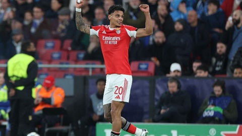 Richard Ríos marcó gol en Champions