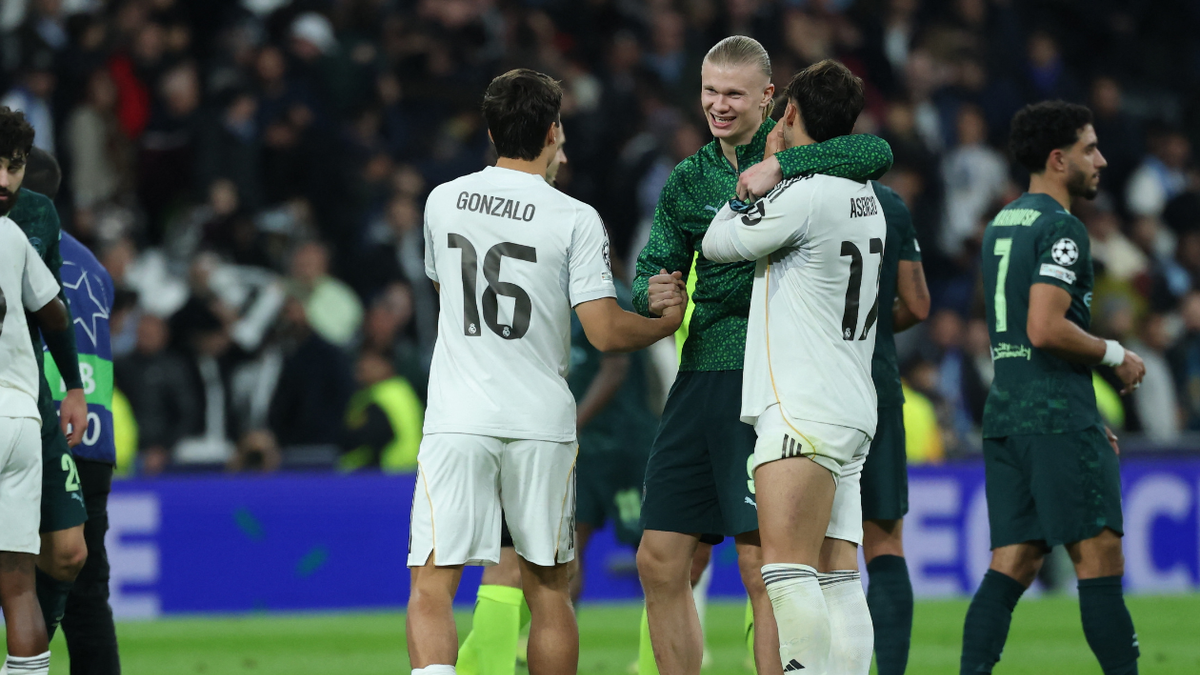 Erling Haaland después del partido del Manchester City frente al Real Madrid