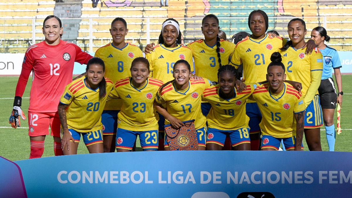 La Selección Colombia en su partido frente a Bolivia