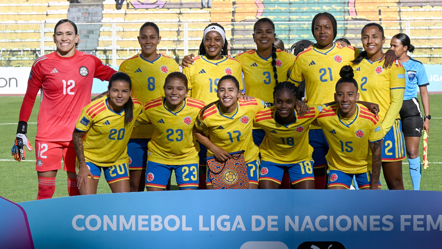 La Selección Colombia en su partido frente a Bolivia