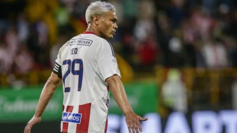 Teófilo Gutiérrez hizo expulsar a Sebastián Guzmán en Junior vs Tolima