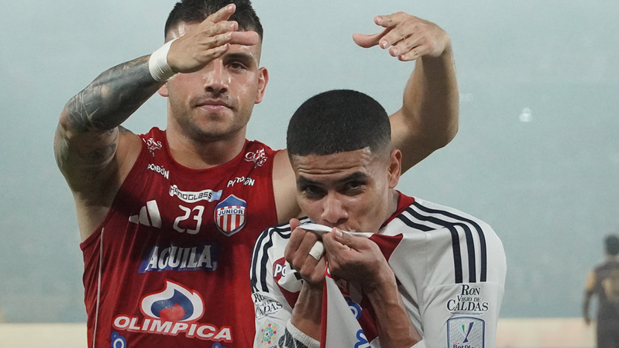 Enamorado y el Tití Rodríguez en el triunfo del Junior