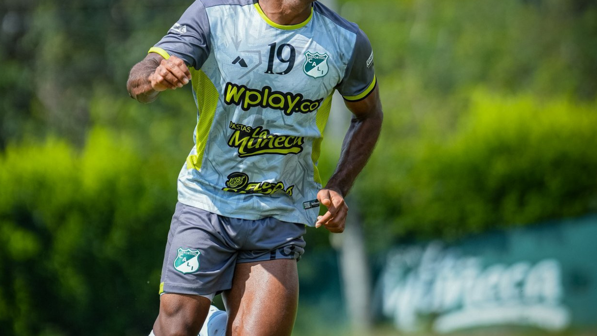 Jugador del Cali entrenando en pretemporada