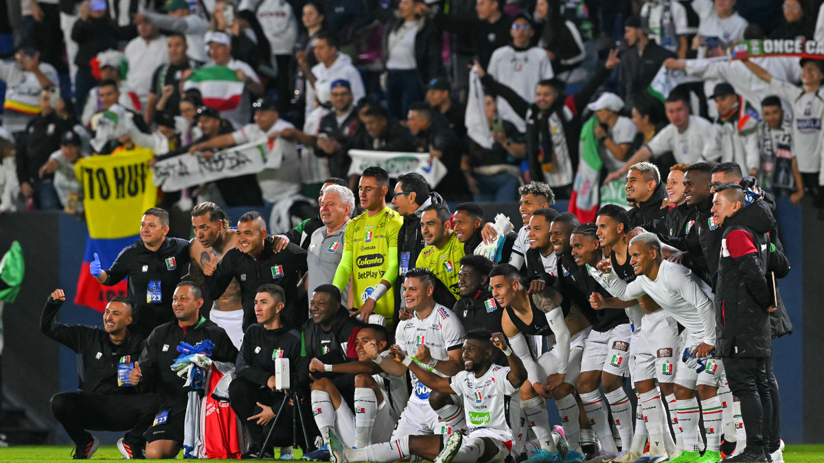 Once Caldas en su participación en Sudamericana 2025