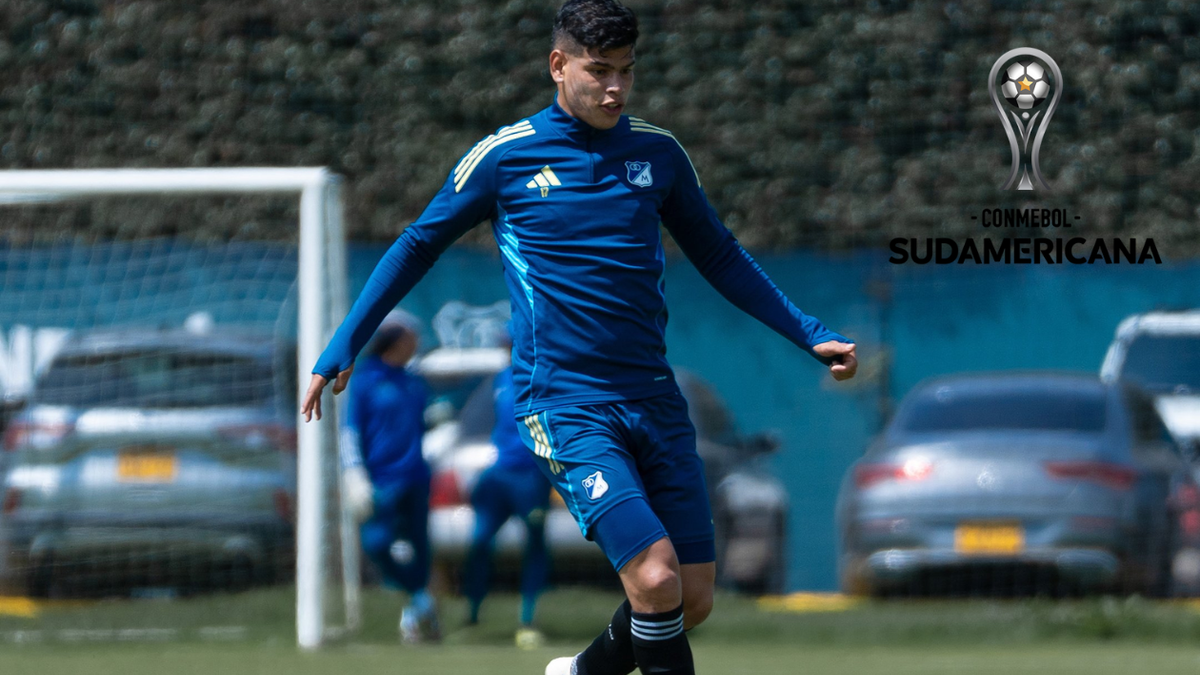 Jorge Arias entrenando en pretemporada con Millonarios