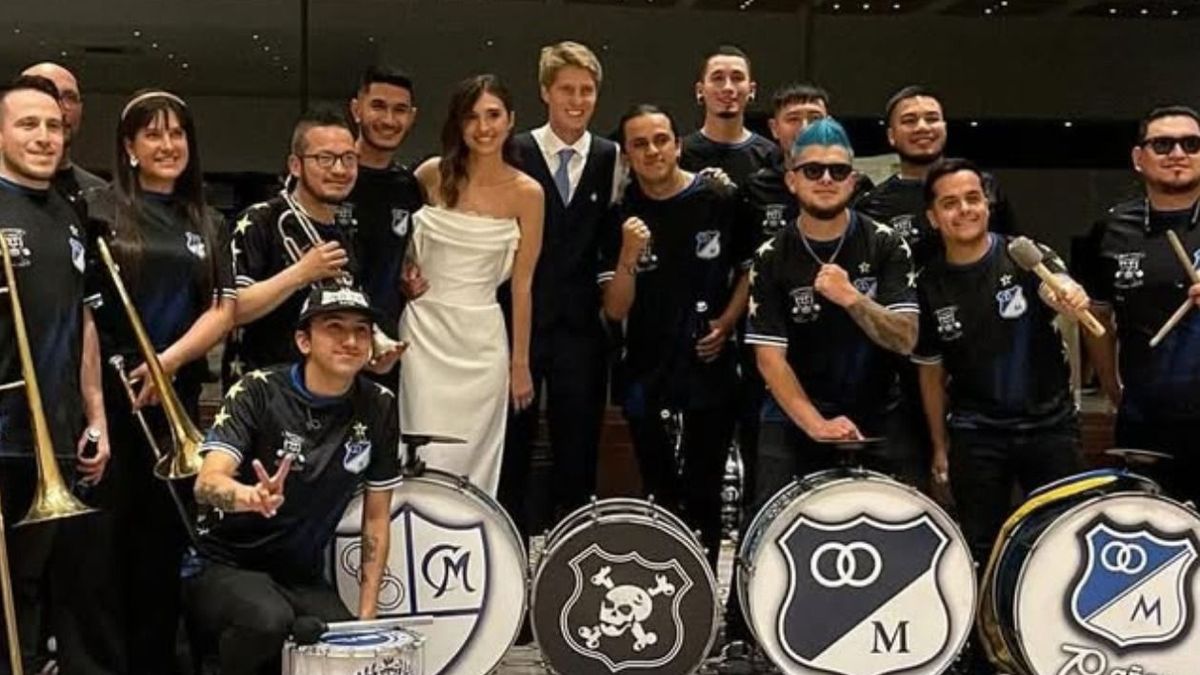 Andrés Llinás se casó y celebró con Millonarios