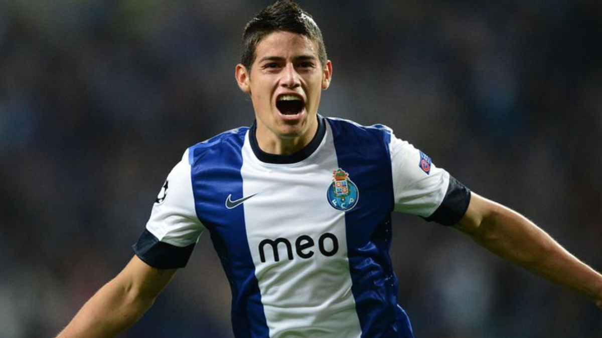 James con la camiseta del Porto de Portugal