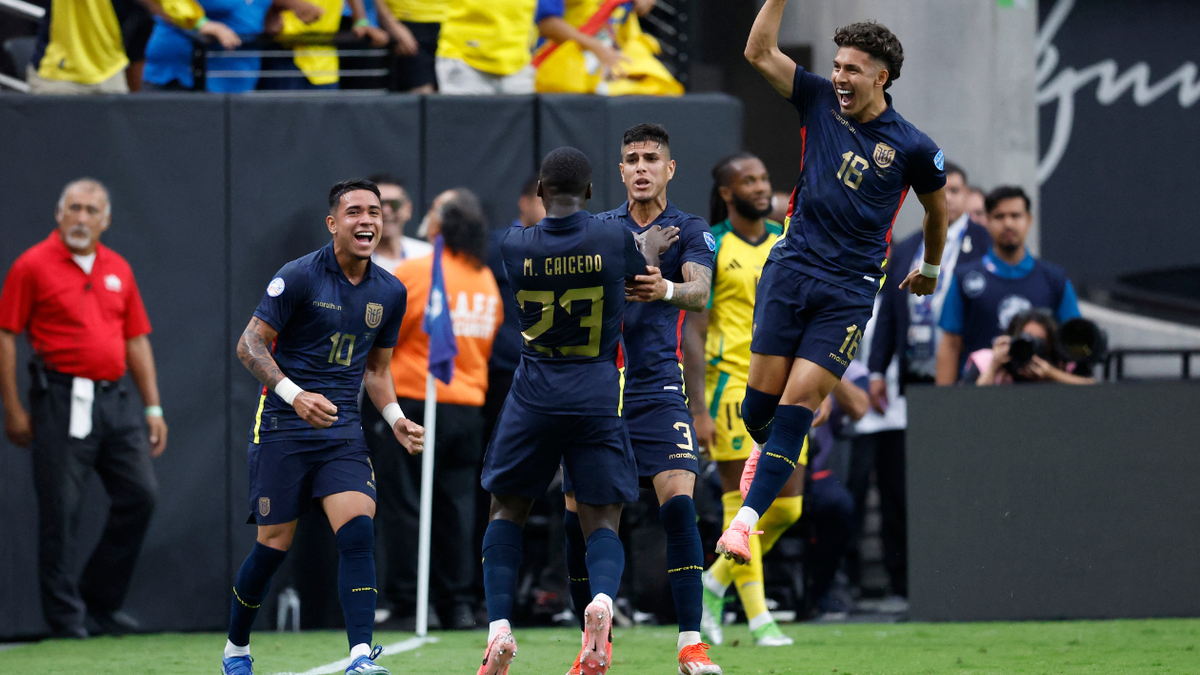 Jugadores de la selección de Ecuador