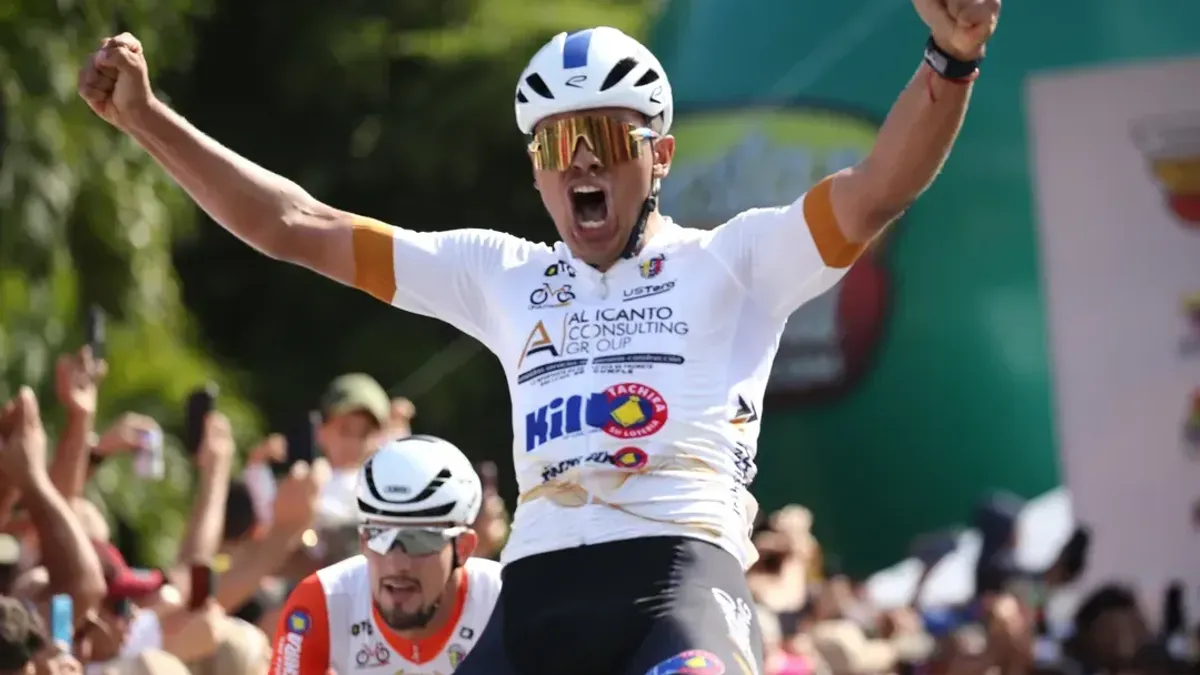 Arlex Méndez, ganador etapa 1 de la Vuelta al Táchira