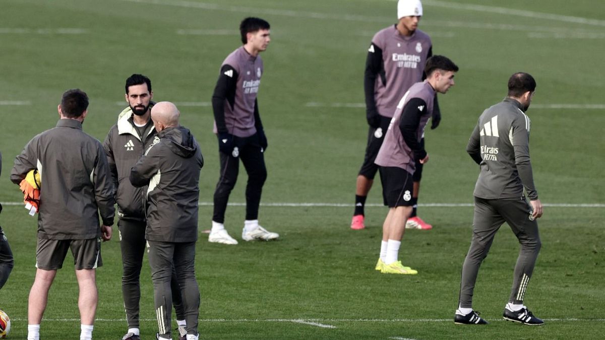 Primer entrenamiento del Real Madrid con Álvaro Arbeloa