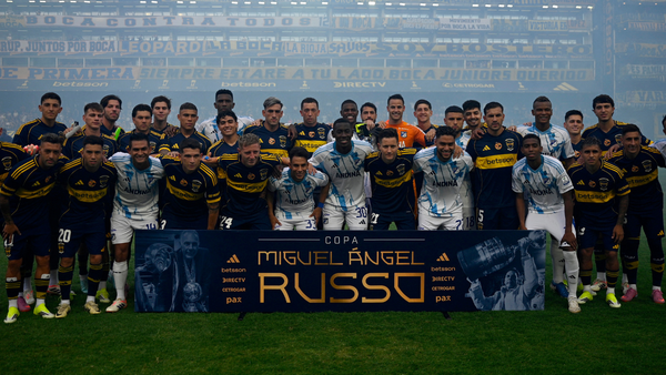 Millonarios y Boca Juniors rinden homenaje a Russo en 'La Bombonera'