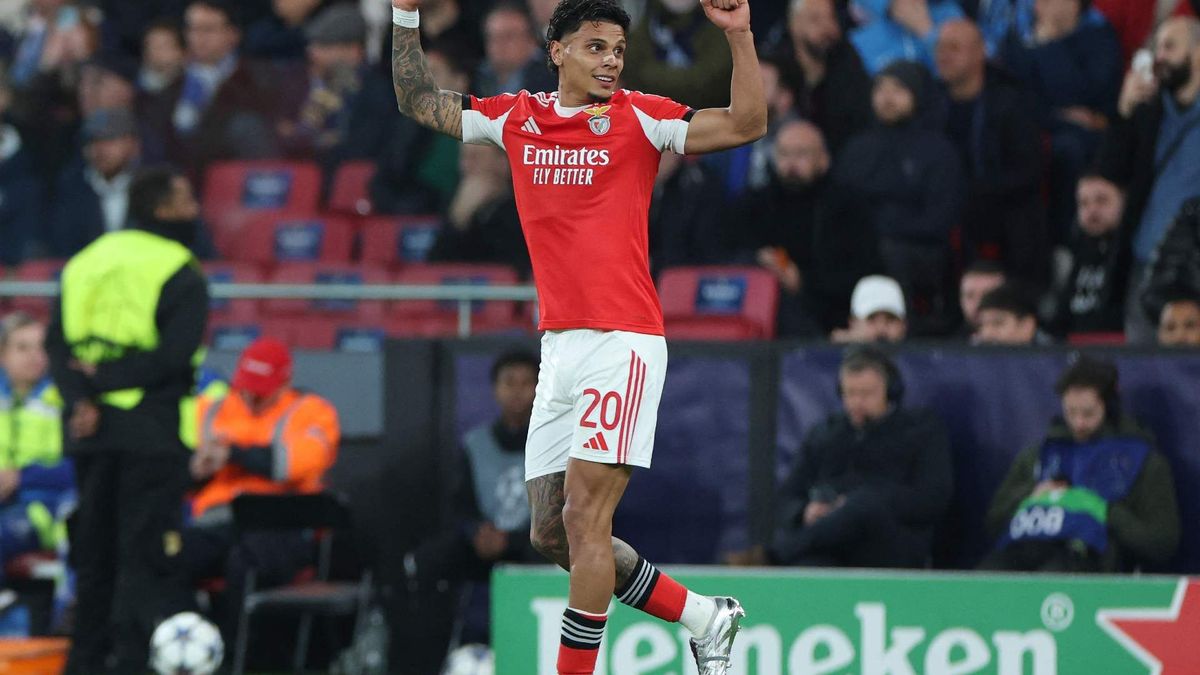 Richard Ríos, futbolista colombiano en el Benfica