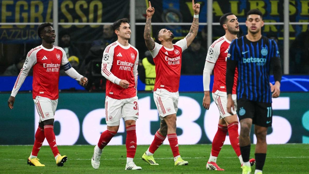 Arsenal goleó a Inter en la UEFA Champions League