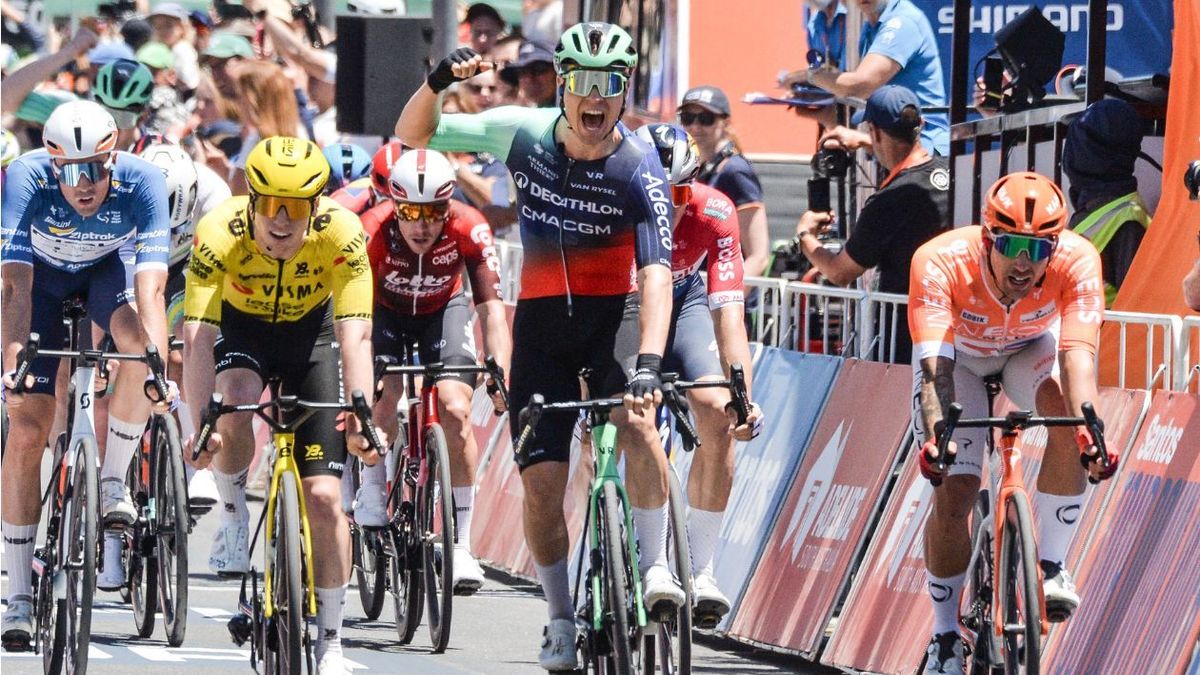 Tobias Andresen ganó la primera etapa del Tour Down Under