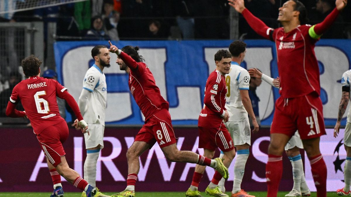 Liverpool goleó a Marsella en Champions League