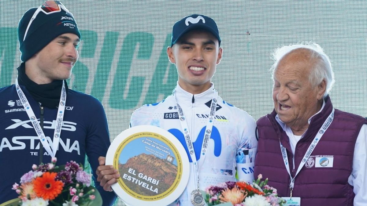 Diego Pescador, pedalista del Movistr Team.