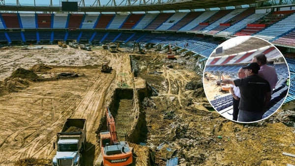 [Video] Así avanzan las obras de remodelación del estadio Metropolitano