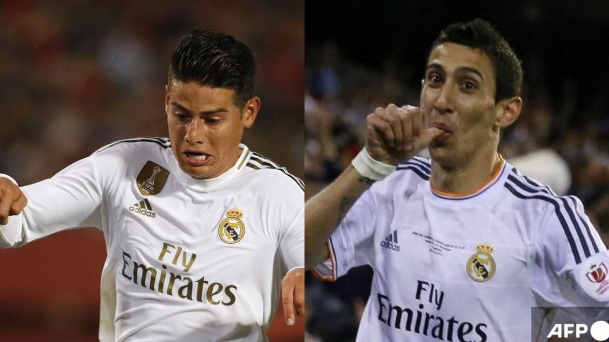 James Rodríguez y Ángel Di María