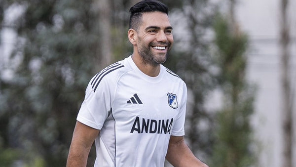 Falcao reapareció y le puso la cara a los hinchas de Millonarios