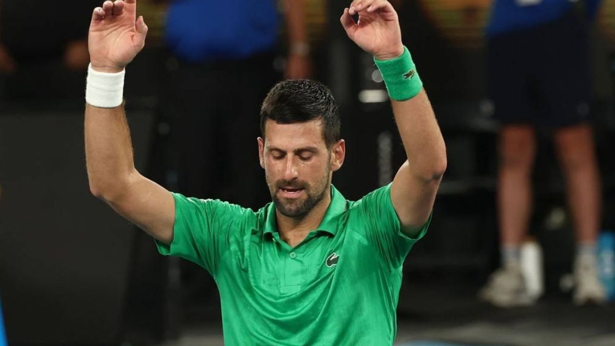 Novak Djokovic en el Abierto de Australia