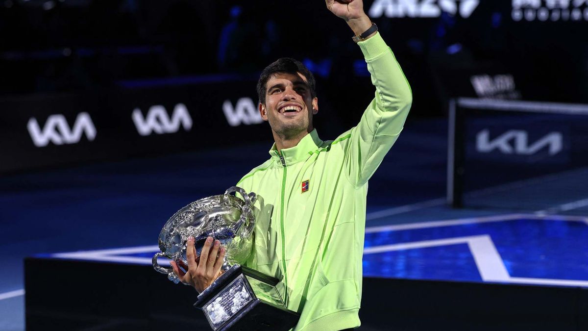 Carlos Alcaraz, campeón del Abierto de Australia