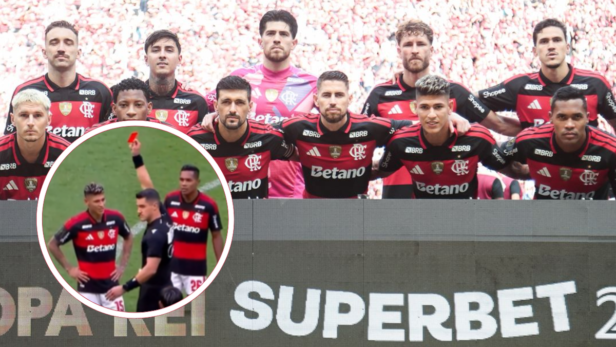 Esta fue la polémica expulsión de Carrascal con Flamengo en la final de la Supercopa de Brasil
