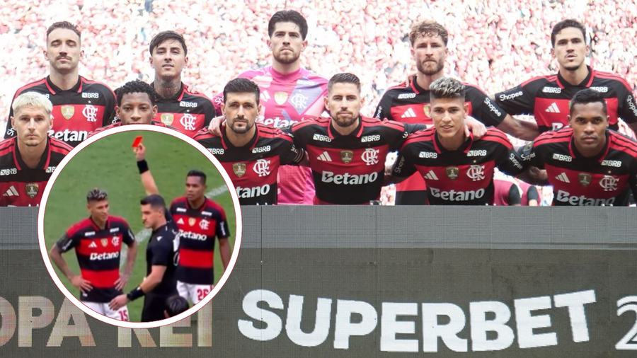 Esta fue la polémica expulsión de Carrascal con Flamengo en la final de la Supercopa de Brasil