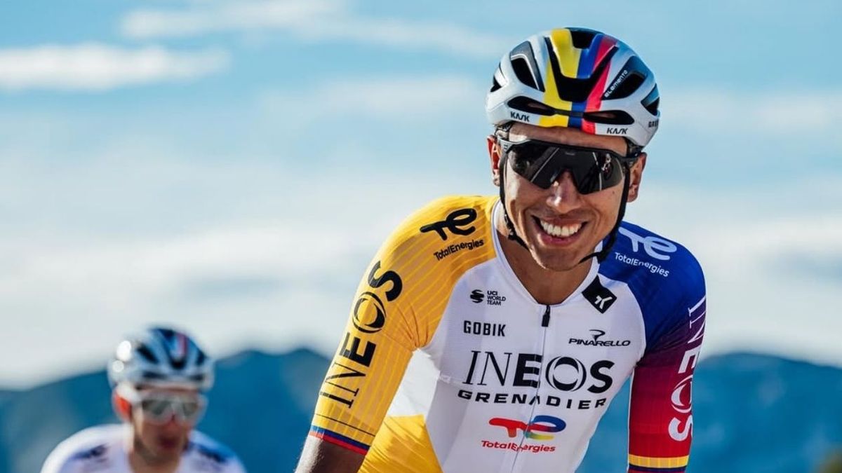 Egan Bernal, pedalista colombiano.
