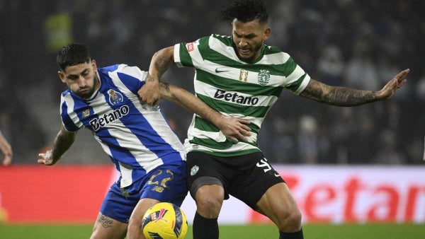 [Video] Luis Javier Suárez, al 90+10', hizo el gol del empate de Sporting ante Porto