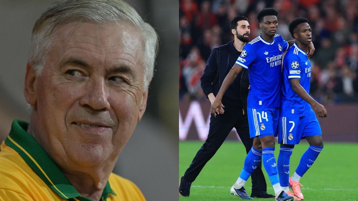 Carlo Ancelotti y Vinícius Jr
