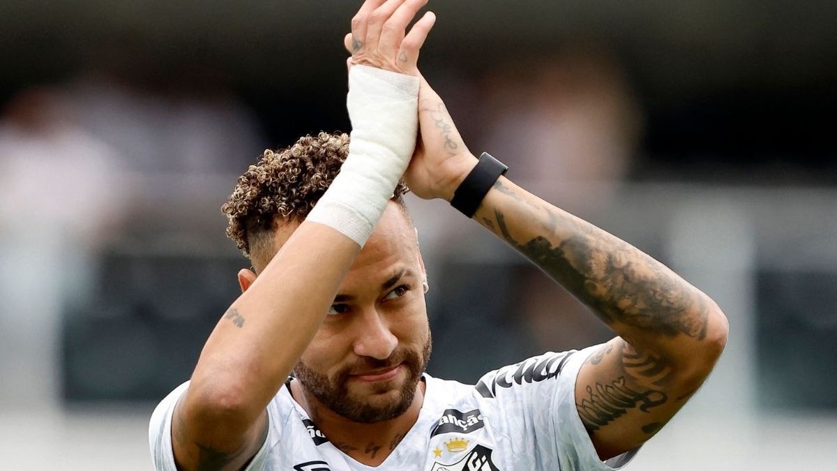 Neymar, delantero del Santos.