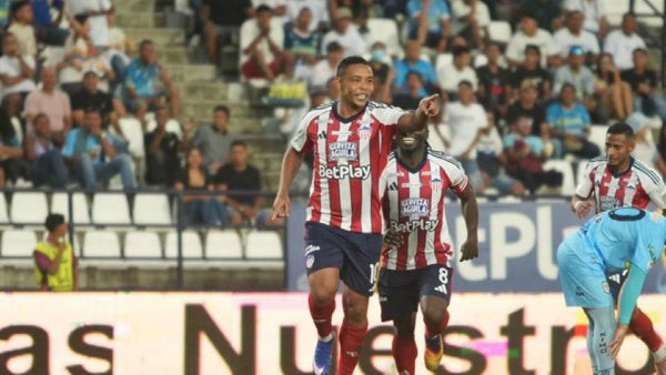 Junior, con goles de Muriel y Teo, derrotó a Jaguares en la Liga BetPlay