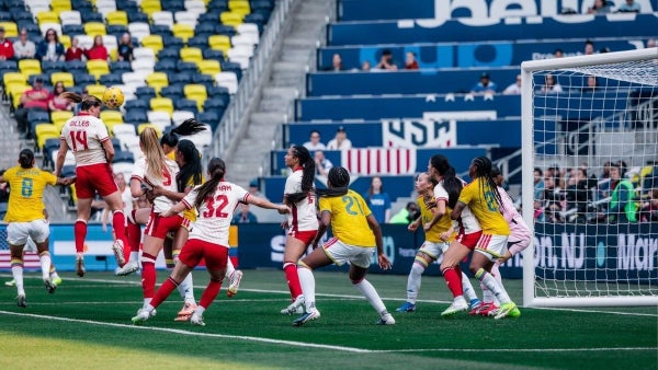 Colombia cayó goleada ante Canadá en el debut de la She Believes Cup