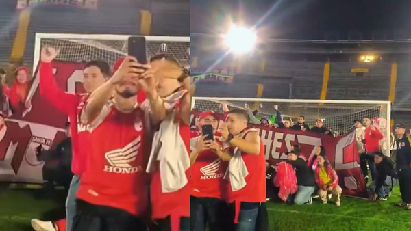 Sencia abrió el estadio El Campín para celebración de Santa Fe: ¿gramilla afectada?