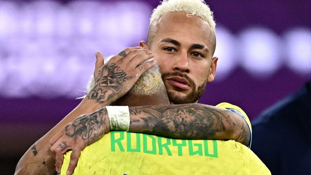 Neymar y Rodrygo, Selección de Brasil.