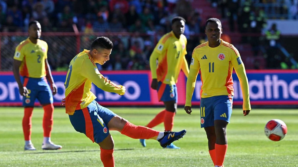 Jhon Arias y James Rodríguez en la Selección Colombia