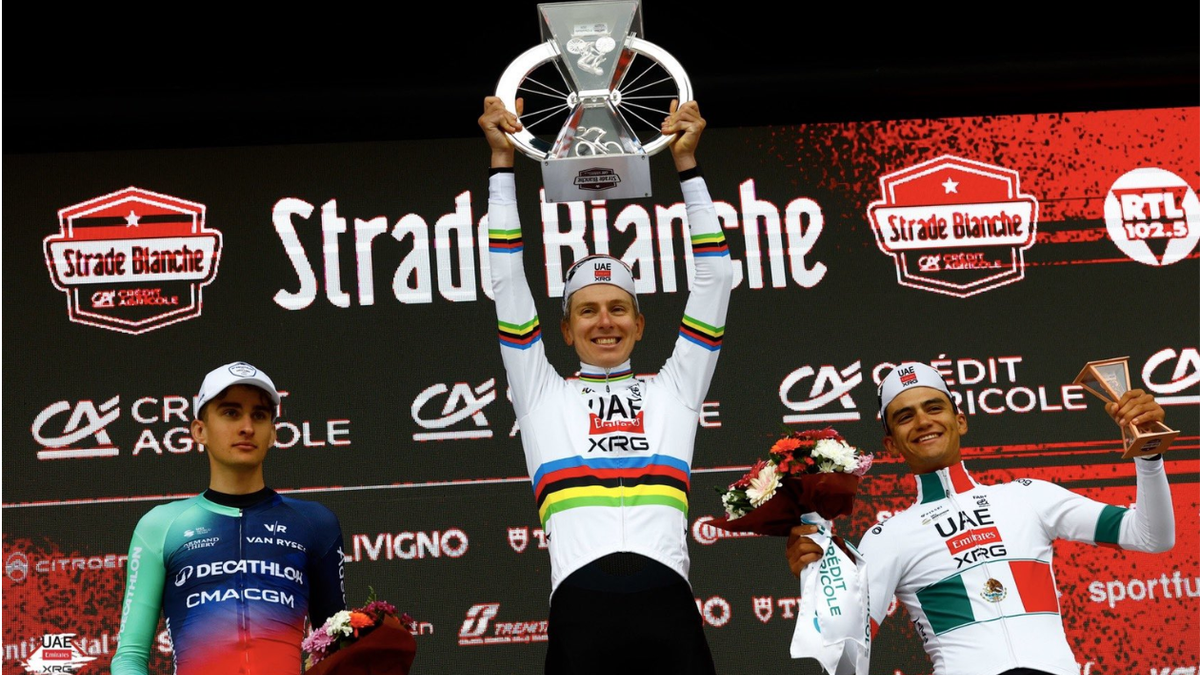 Pogacar vuelve a gritar campeón en el Strade Bianche