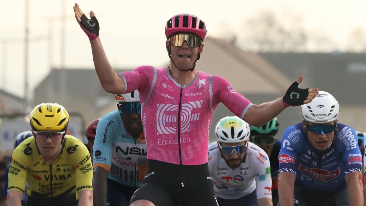 Luke Lamperti ganó la primera etapa de París-Niza