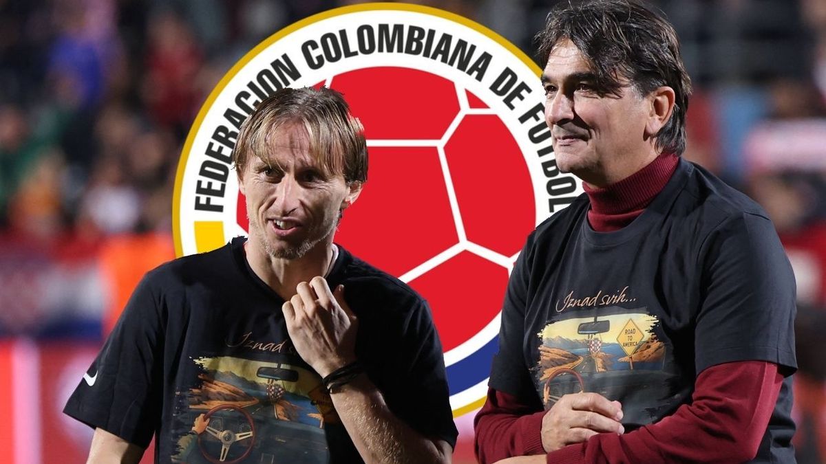 Luka Modric y Zlatko Dalic, capitán y técnico de la Selección de Croacia.