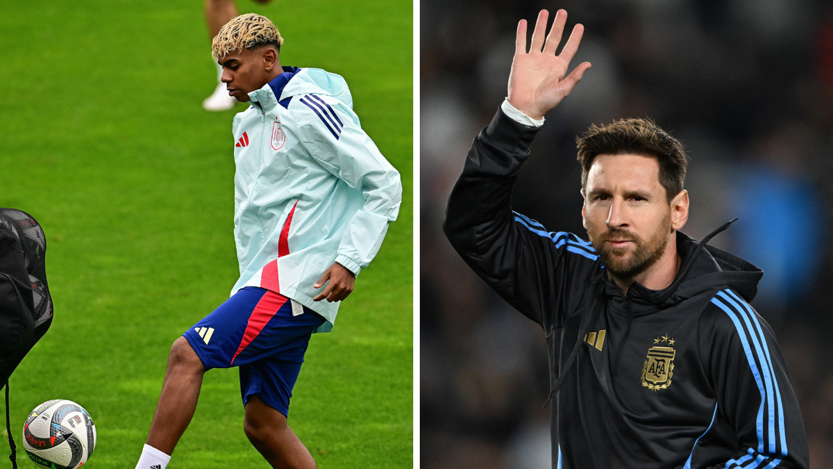 Lamine Yamal y Lionel Messi