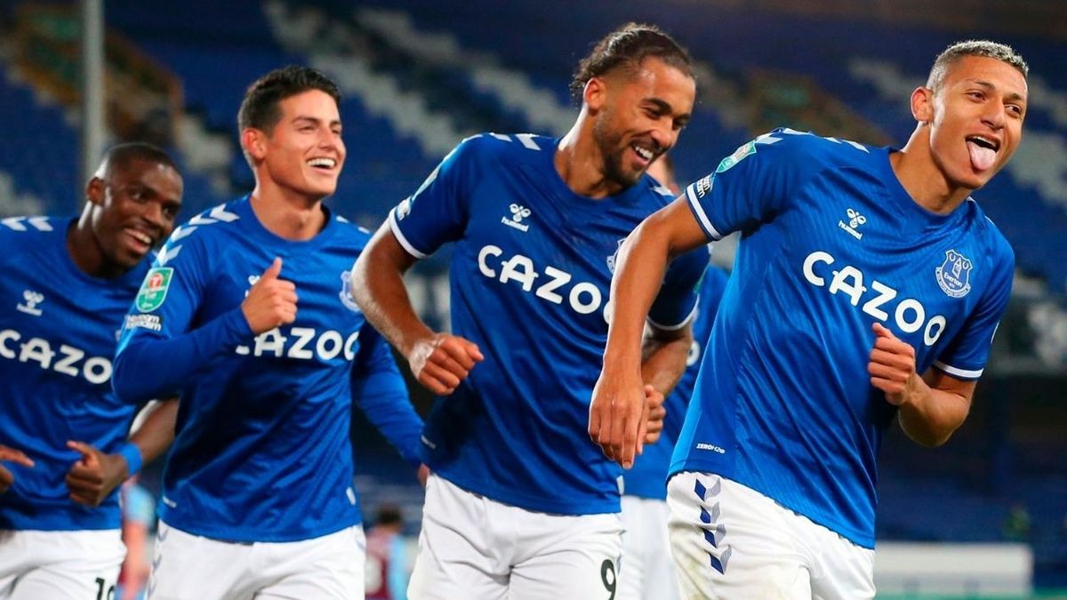 James Rodríguez, en Everton.