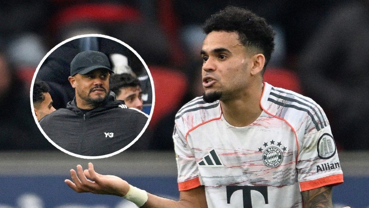 Vincent Kompany y Luis Díaz