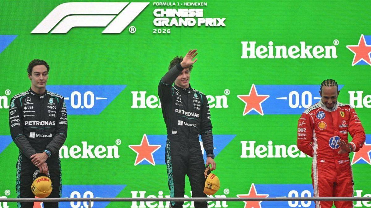 Podio del Gran Premio de China de F1 de 2026