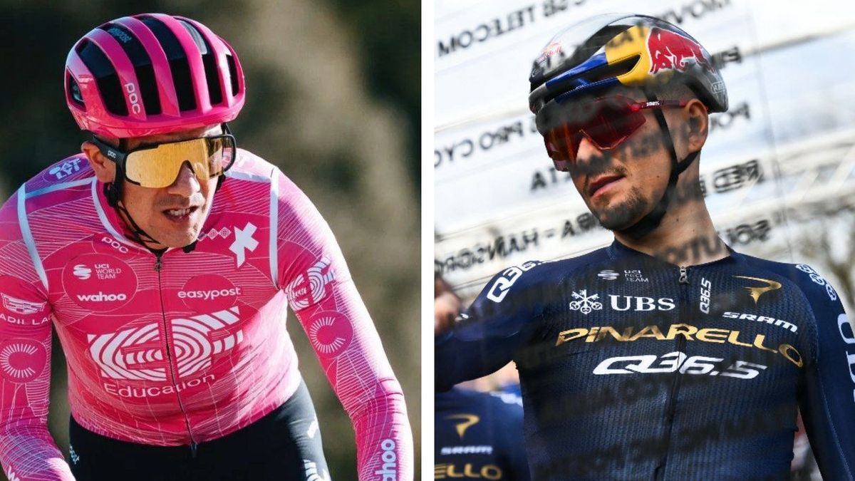 Richard Carapaz y Thomas Pidcock