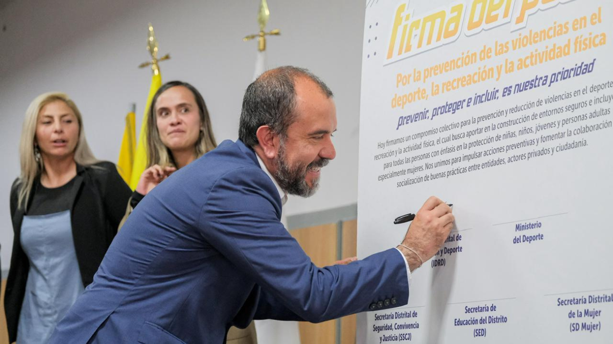 Bogotá hizo importante firma para afianzar la seguridad en torno al deporte