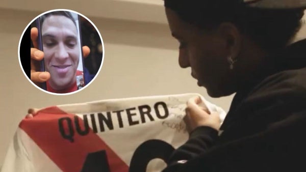 [VIDEO] ¡De River y del Real! Juanfer Quintero y Rodrygo intercambian camisetas