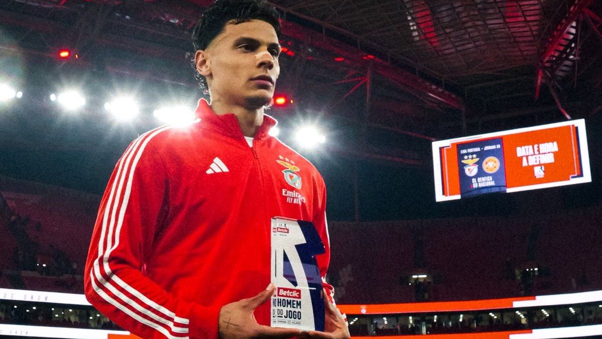 Richard Ríos fue figura en Benfica con dos asistencias